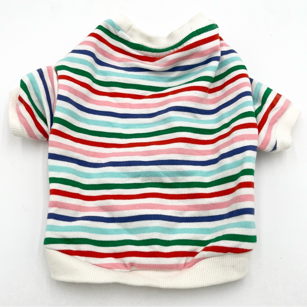 Dog Threads Colorful Striped 100% Cotton Shirt
